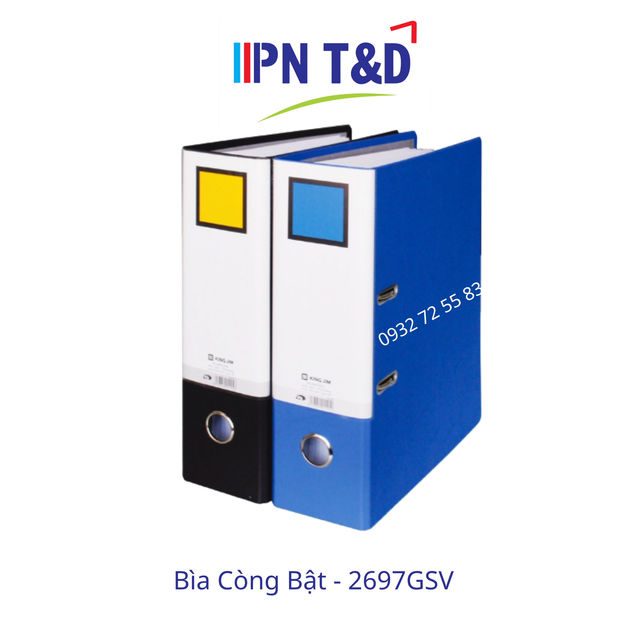 Bìa Còng Bật KingJim 2697GSV Chính Hãng – Bền Đẹp, Lưu Trữ Hồ Sơ Chuyên Nghiệp