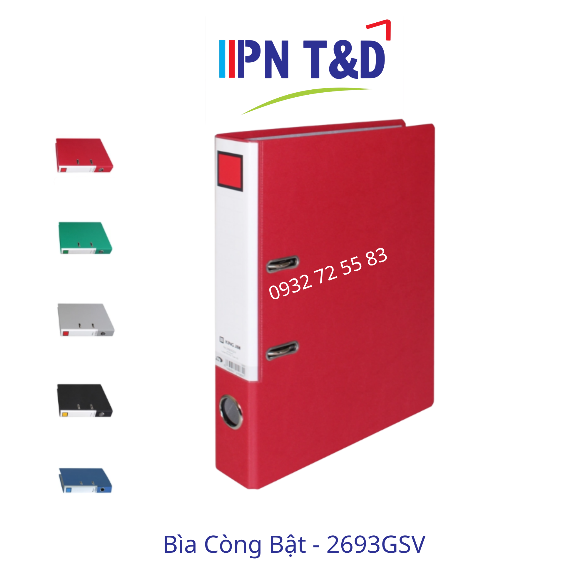 Bìa Còng Bật KingJim 2693GSV Chính Hãng – Nhỏ Gọn, Bền Đẹp, Giá Tốt