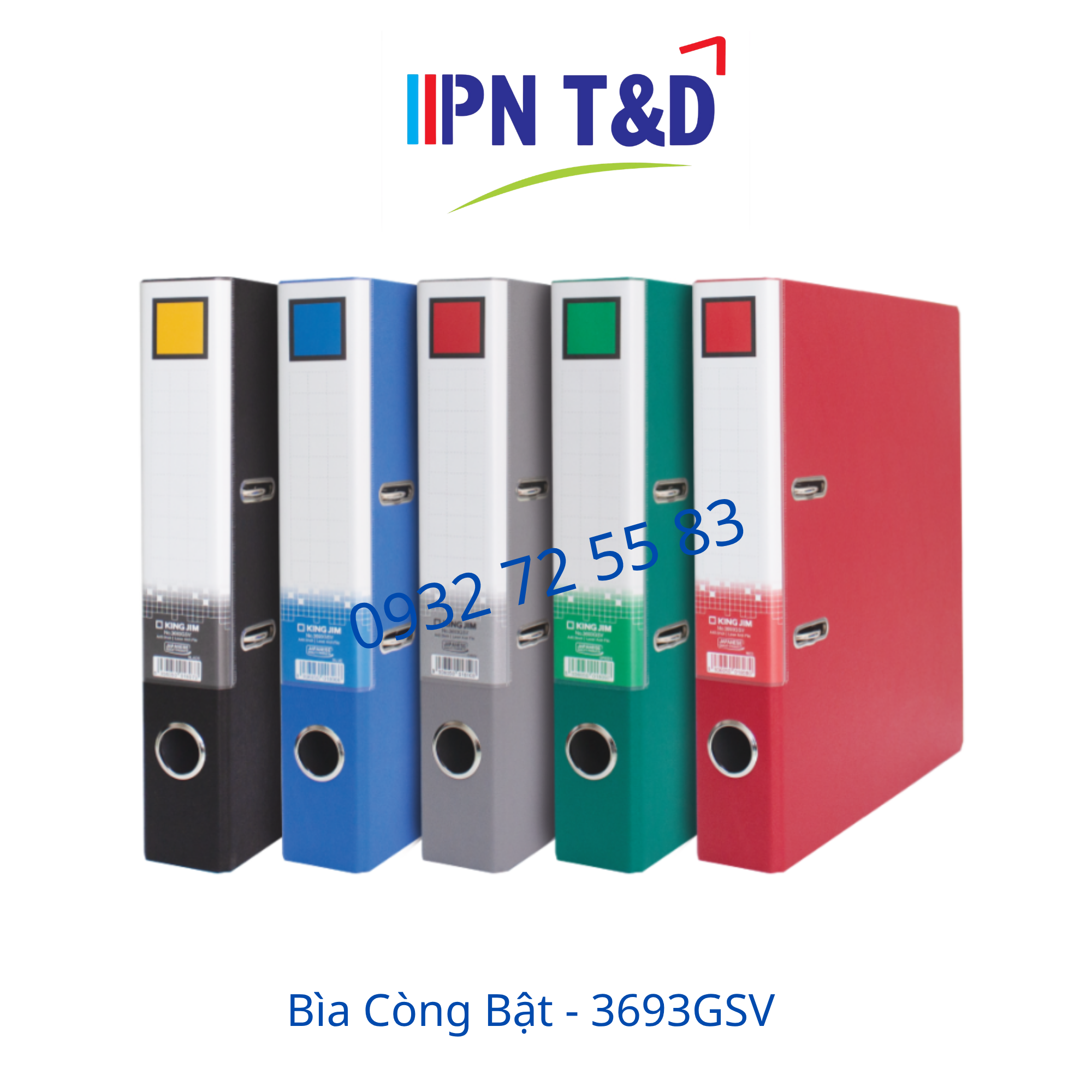 Bìa Còng Bật KingJim 3693GSV Chính Hãng – Bền Đẹp, Giá Tốt Tại TP.HCM